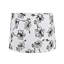 Abat-jour empire en lin blanc / noir H 10 "x l 10,25"