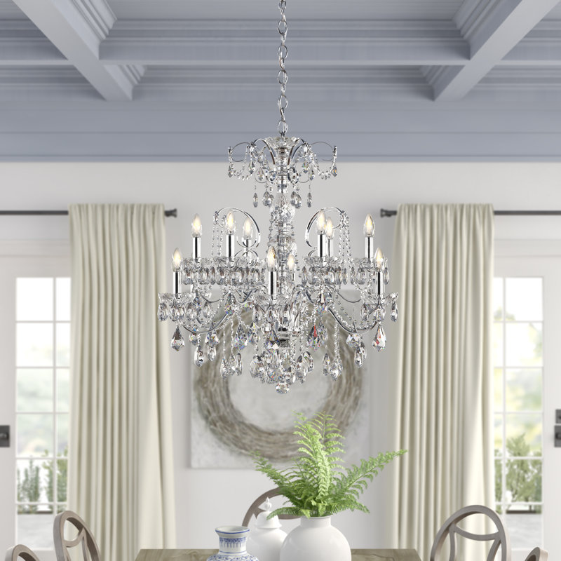 Century 12 - Light Glass Chandelier, Heirloom Gold