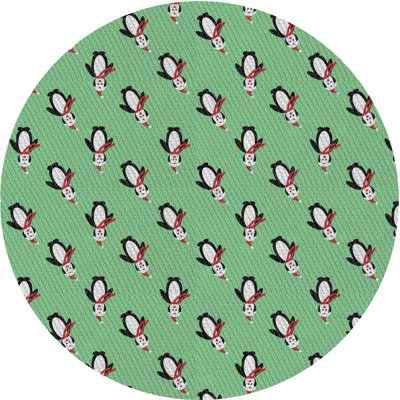 Tapis décoratif vert Pyne