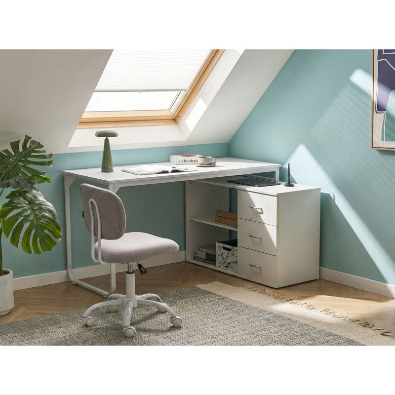 Particle Board / Chipboard Writing Desk, White