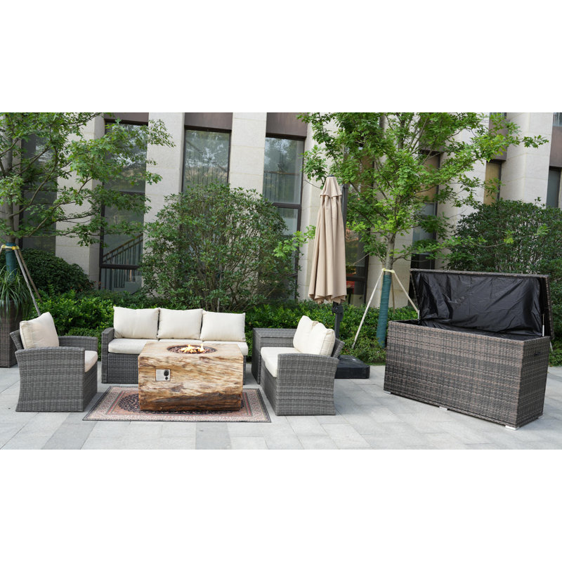 Collyns 6 - Person Patio Conversation Set with Cushions