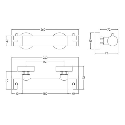 Binsey Thermostatic Bar Valve
