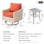 Chaise longue d'extérieur pivotante en osier Daimyan-1460161759