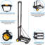 Montez-le! Chariot à bagages et chariot pliant, 77 lb Capacité, chariot à bagages avec poignée télescopique
