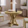 Amoz 42" Pedestal Round Solid Wood Frame Dining Table