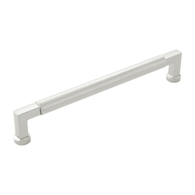 Parkview Collection Handle Pull - 7-9/16" Center to Center Cabinet Pull Polished Nickel - Transitional Hardware for Drawers & Cabinets