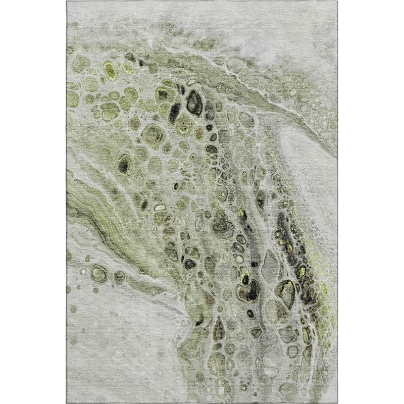 Premium Machine Washable Mayfield AMF1934 Abstract Rug, Rectangle 10' x 14'