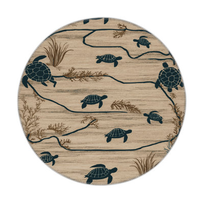 Tapis d'intérieur et d'extérieur brun Nature