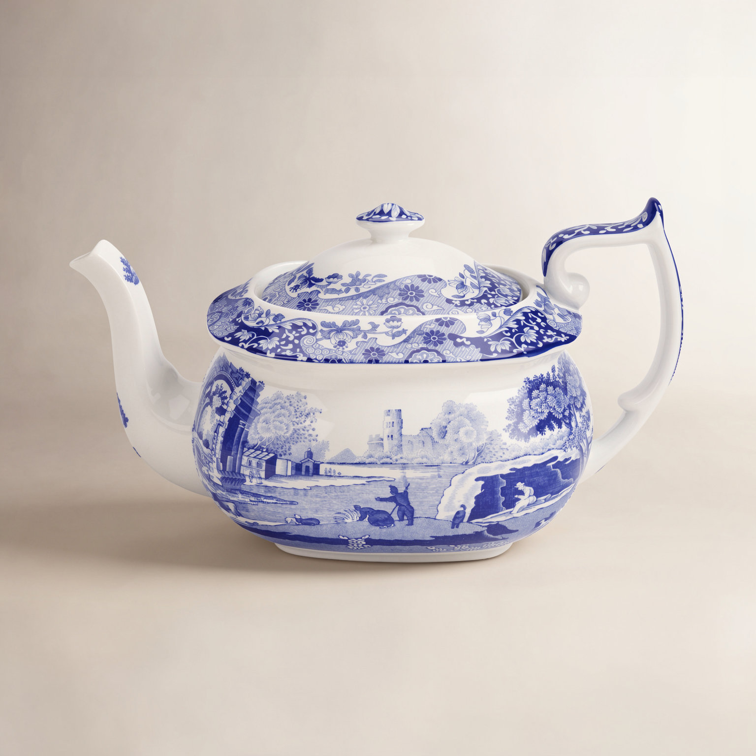 Blue Italian Teapot