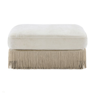Repose-pieds moderne en velours