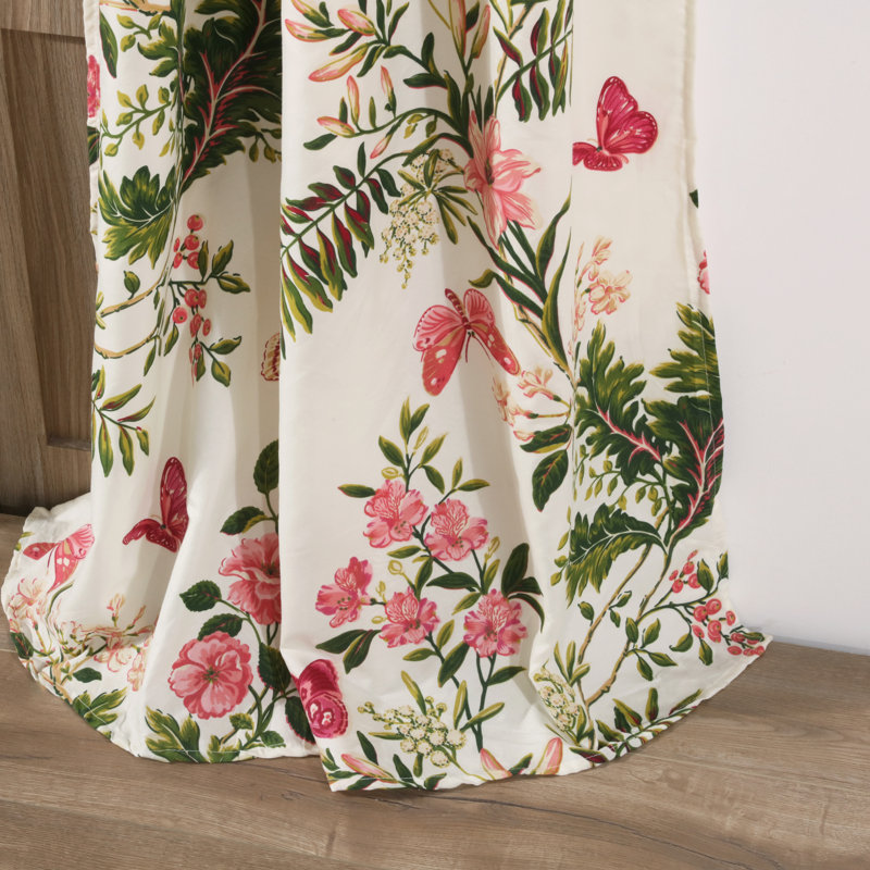 Greenland Home Fashions Butterflies Window Panel Pair