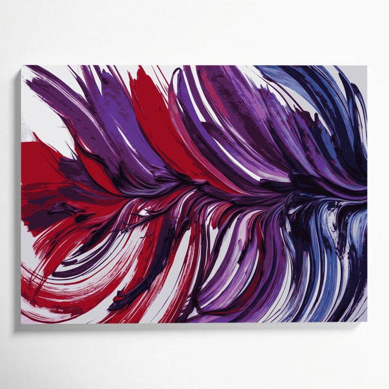 Lyrical Abstraction 68 Red Canvas Wall Art