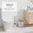 Bathroom Accessories Set - Bathroom Set, Bathroom Accessory Set, Shower Curtain Set, Toilet Brush, Trash Can & Soap Dispenser - White - 20PC-128488343