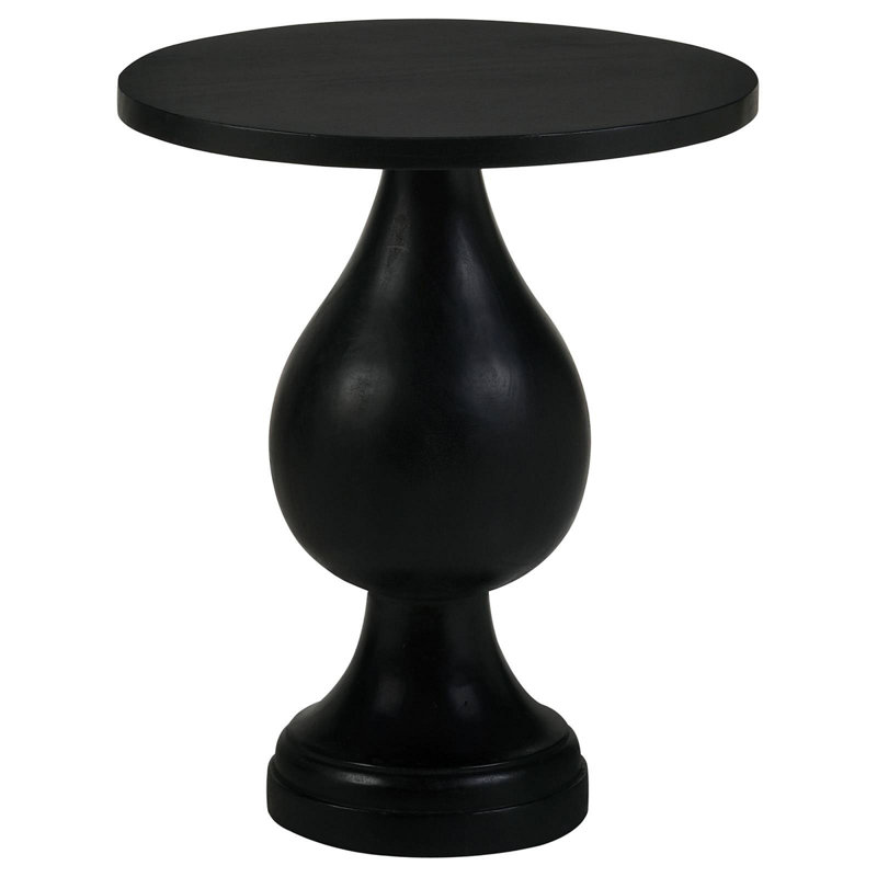 Stain Pedestal Accent Table