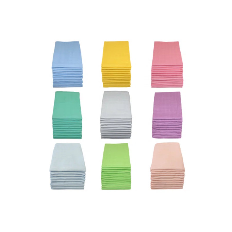 Nottingham MuslinZ 100% Cotton 12 - Piece Muslin Squares, Blue