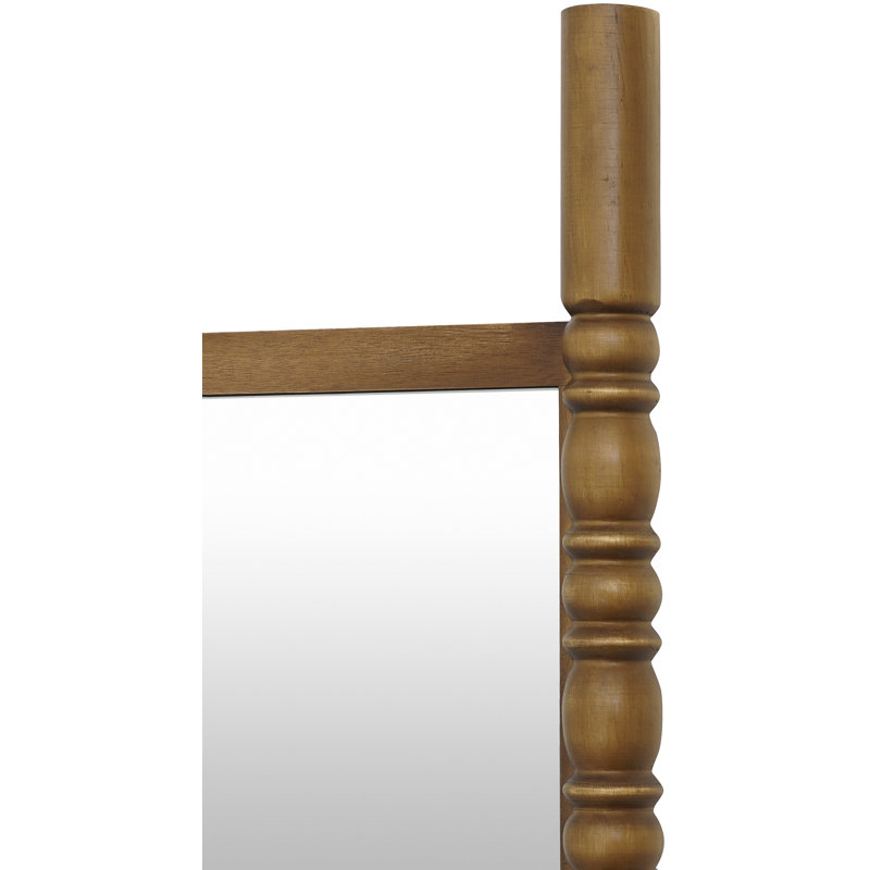 Galey Alix x Livabliss Bennet Mirror, 65" x 22", Brown Wood