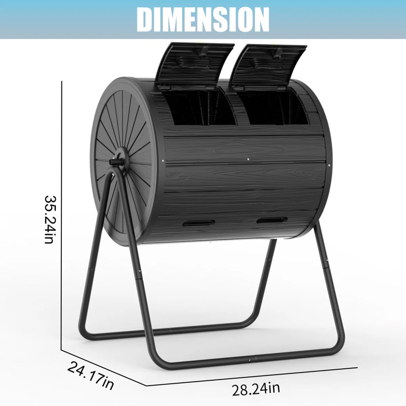 Composteur extérieur 38 gallons