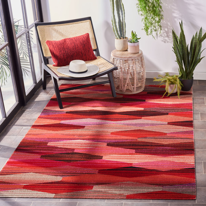 Almonte 300 Performance Geometric Indoor/Outdoor Area Rug, Rectangle 6' x 9'