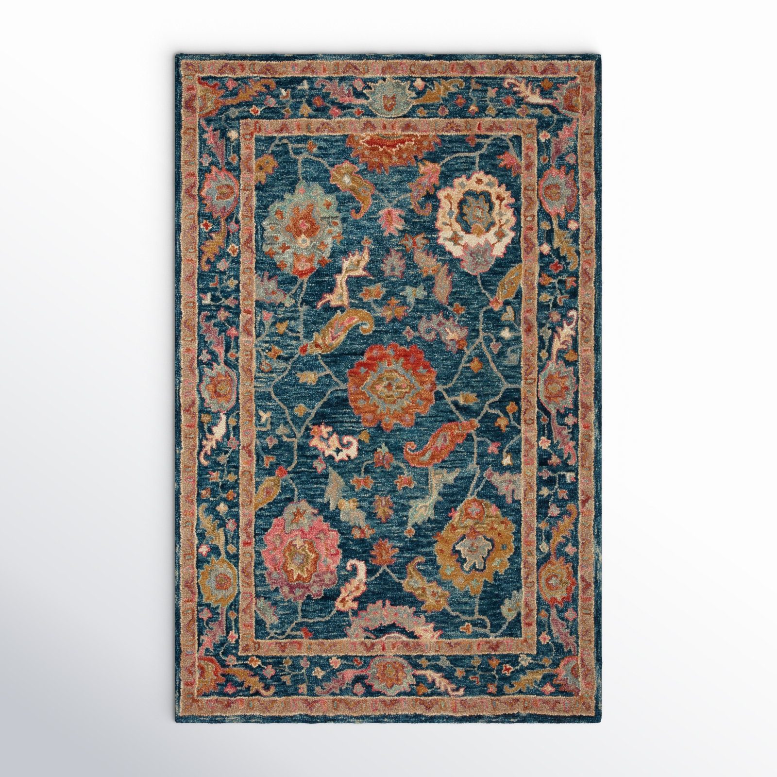 Elmsford Handmade Wool Rug, Rectangle 2'3" x 3'9"