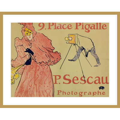 P. Sescau Photographer by Henri de Toulouse-Lautrec -Framed Giclee Print