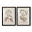 Antique sépia botanicals III - ensemble de 2 reproductions d'art sur papier encadré-1349054633-1349054637