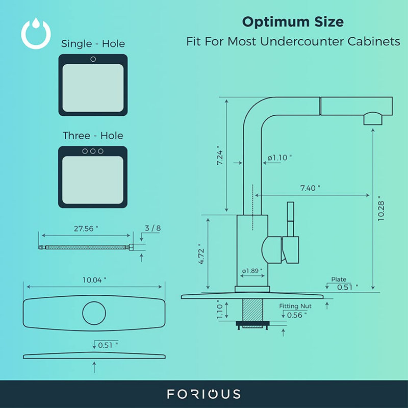XWSI Pull Out Kitchen Faucet