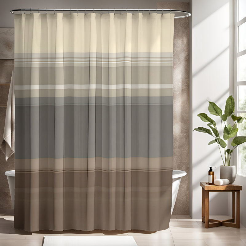 Abstract Shower Curtain, 93"H x 70"W