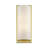2 Light Antique Brass Large ADA Sconce With Hand Crafted Off-White Fabric Shade-2147096575