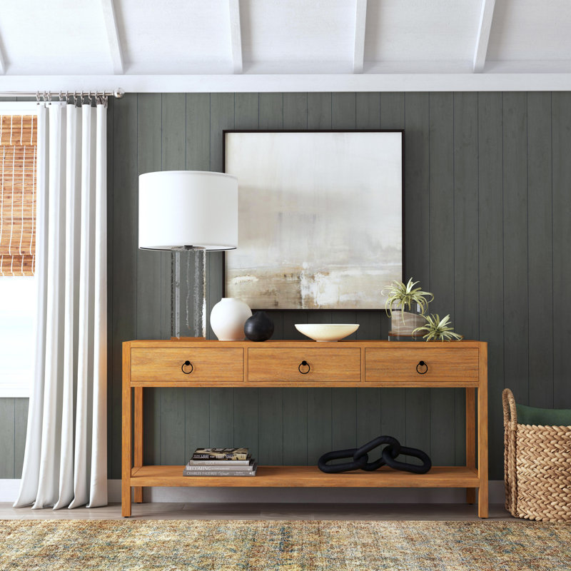 Lark 3 Drawer 65" Console Table, Natural