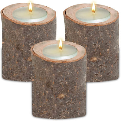 Bougeoirs en bois pour bougeoirs