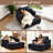 Modern Corduroy Upholstered Sofa Chaise Lounge Chair With Removable Ottoman-843112761-843132497