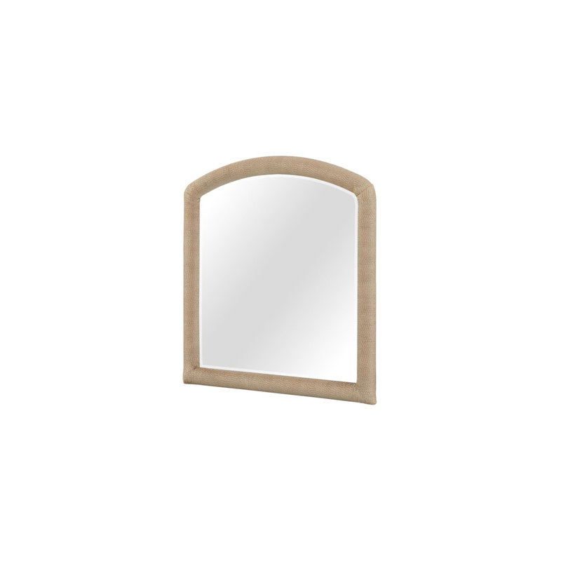 Miroir arqué en corde - Caramel