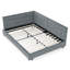 Structure de lit double capitonnée-623498694