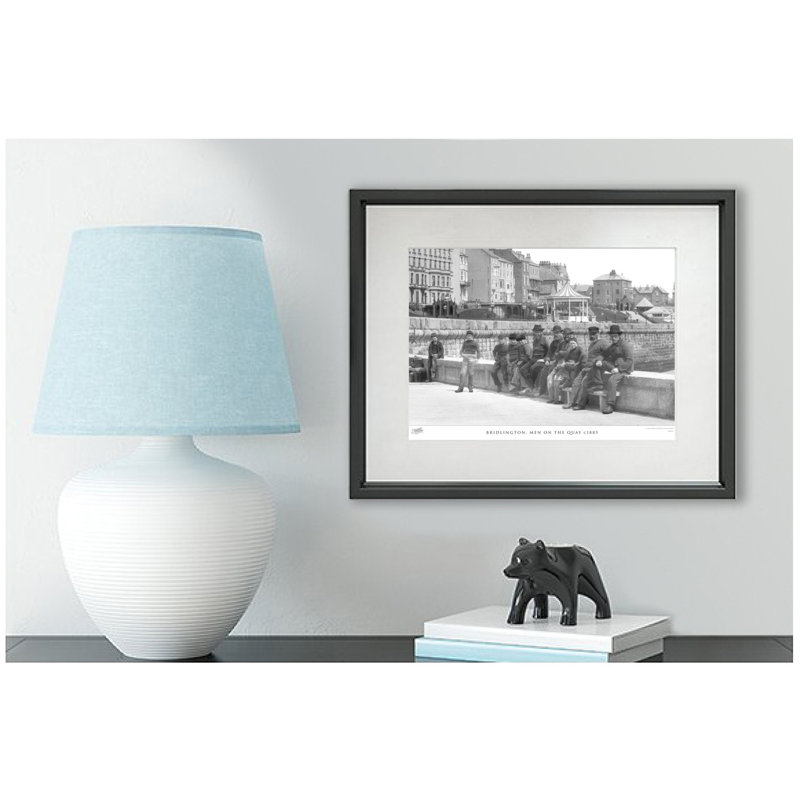 Bridlington, Men On The Quay C1885 by Francis Frith - Single Picture Frame Print, 45cm H x 60cm W x 2.3cm D