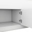Structure de lit plateforme double / double avec bibliothèques de rangement et tablettes, quatre tiroirs, gris-951058137