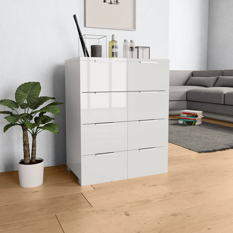 Anran 60cm Sideboard, White
