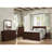 Classic Dark Cherry Wood Bed
