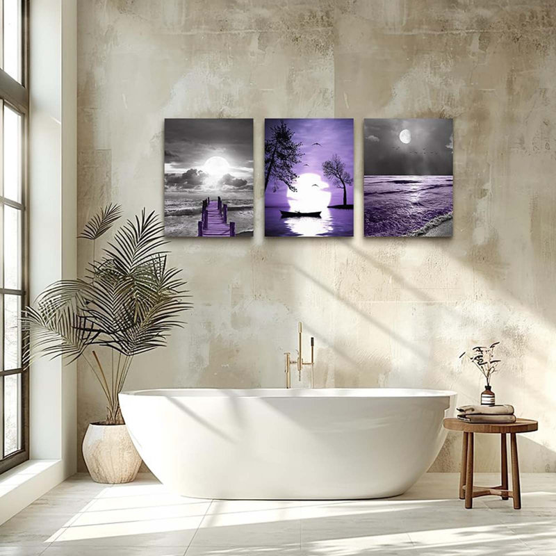3 Piece Wrapped Canvas Wall Art, 40 cm H x 30 cm W