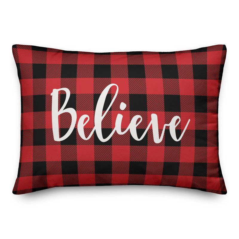 Plaid Reversible Throw Pillow