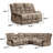 2-Piece Modern And Upholstered Soft Manual Reclining Living Room Set-109867513