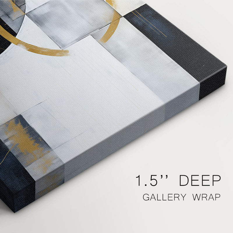 Série ABSTRACT DLII - Toile tendue avec châssis Premium - Prêt à être accroché, H 36 po x l 24 po