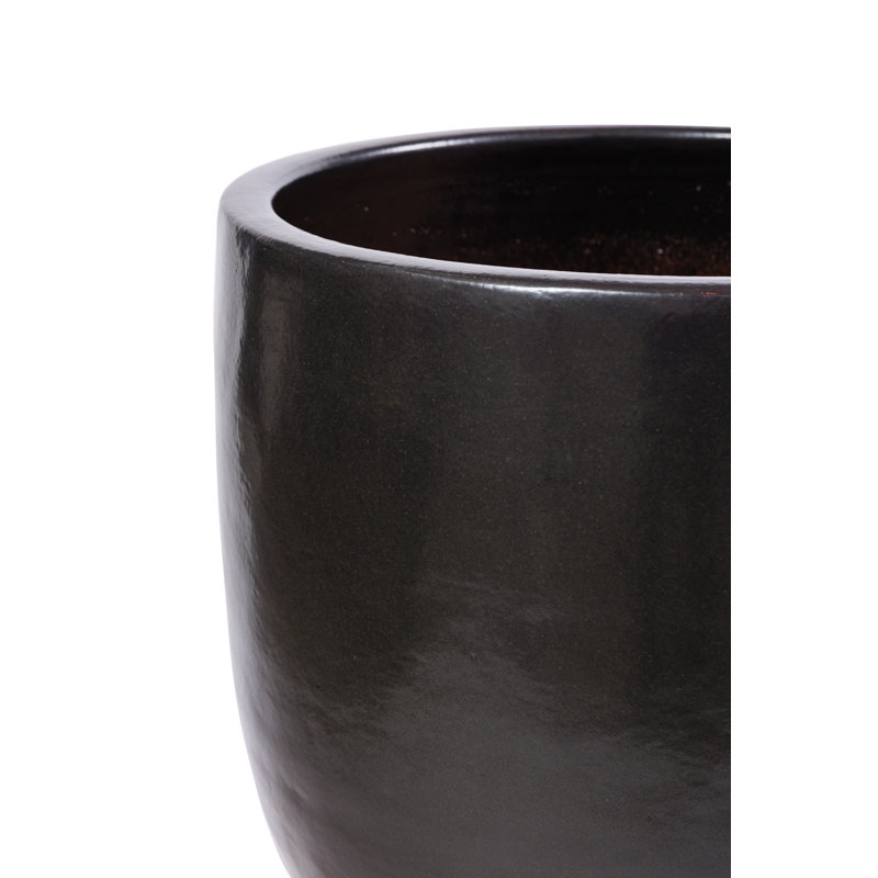 Ceramics Handmade Ceramic Planter, Iron Semi-Gloss