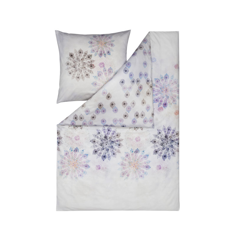 White/Blue/Purple, 240 x 220 cm - 2 Pillowcases (80 x 80 cm)