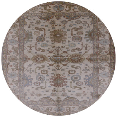 Tapis brun à motif oriental