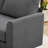 Bozarth 60.6" Upholstered Loveseat Sofa With Armrest Black Legs-1598733654