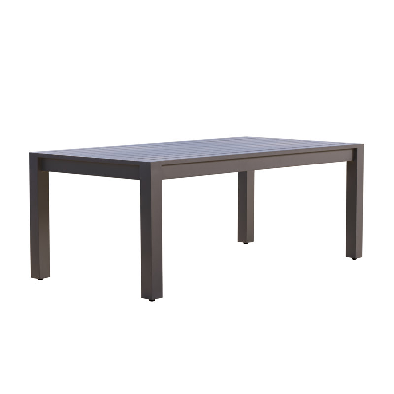 Table basse en aluminium, Bleu