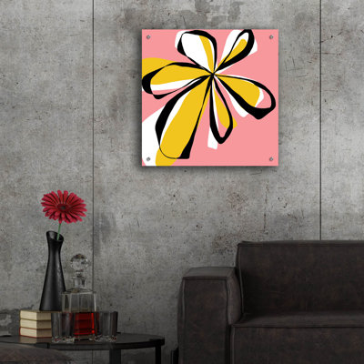 «Oh So Pretty Pink» par Jan Weiss, art mural en verre acrylique