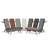 Chanelle 48"W Tweed Fabric Mid-Century Modern Ottoman Bench with Flared Tapered Legs-443695780