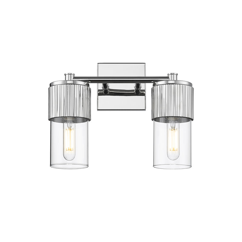 Lurenda 2 - Light Dimmable Vanity Light, Clear, Polished Nickel