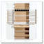Armoire de cuisine de style campagnard de 78,2 po de hauteur avec 8 tablettes de porte, armoire de rangement avec 4 tablettes réglables, tiroir caché-1238051002